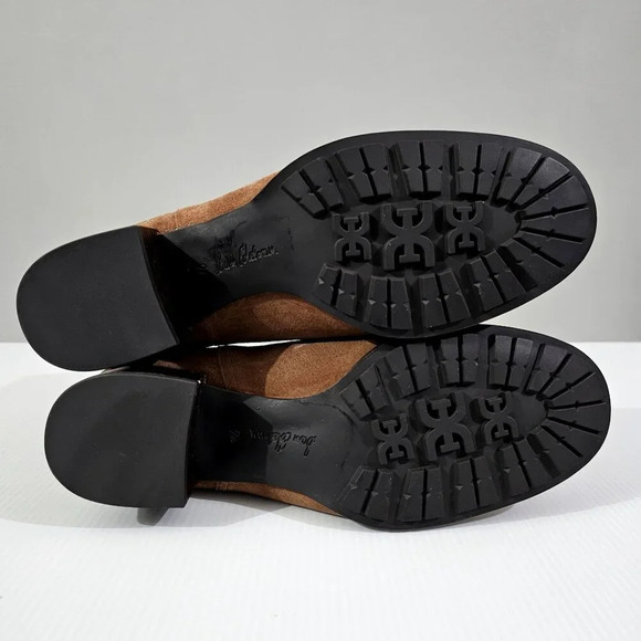 Sam Edelman Kaiti Zip Ankle Bootie Womens 7.5 Brown Suede Western Low Heel NEW - Picture 10 of 12